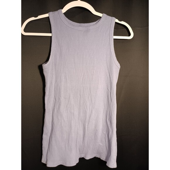 Nine West Tops - Nine West Women’s Light Purple Ribbed Tank Top Medium Sleeveless Stretch Basic